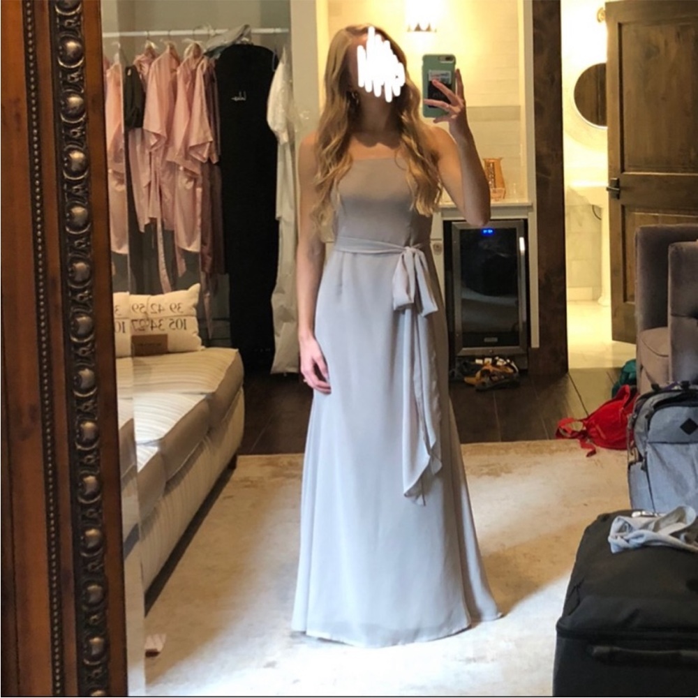 Vera Wang Taupe Bridesmaid Dress